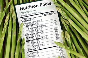 Asparagus food label